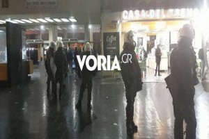 «Ντου» οπαδών του ΠΑΟΚ στο σιδηροδρομικό σταθμό Θεσσαλονίκης
