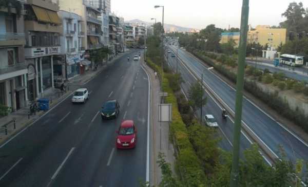 Στην κυκλοφορία το ρεύμα προς Αθήνα της λεωφόρου Μεσογείων
