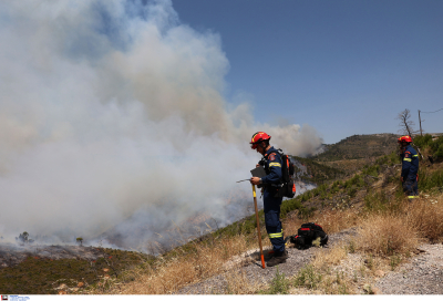 Υπό μερικό έλεγχο η φωτιά στο Πέραμα, συνεχίζεται η κινητοποίηση της πυροσβεστικής