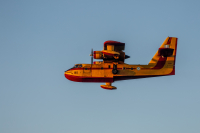Φωτιά σε δασική έκταση στην Κατερίνη – Ρίψεις νερού από Canadair