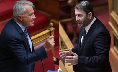 Στα «χαρακώματα» στη Βουλή για τα Τέμπη - «Απασφάλισαν» Βορίδης - Ανδρουλάκης