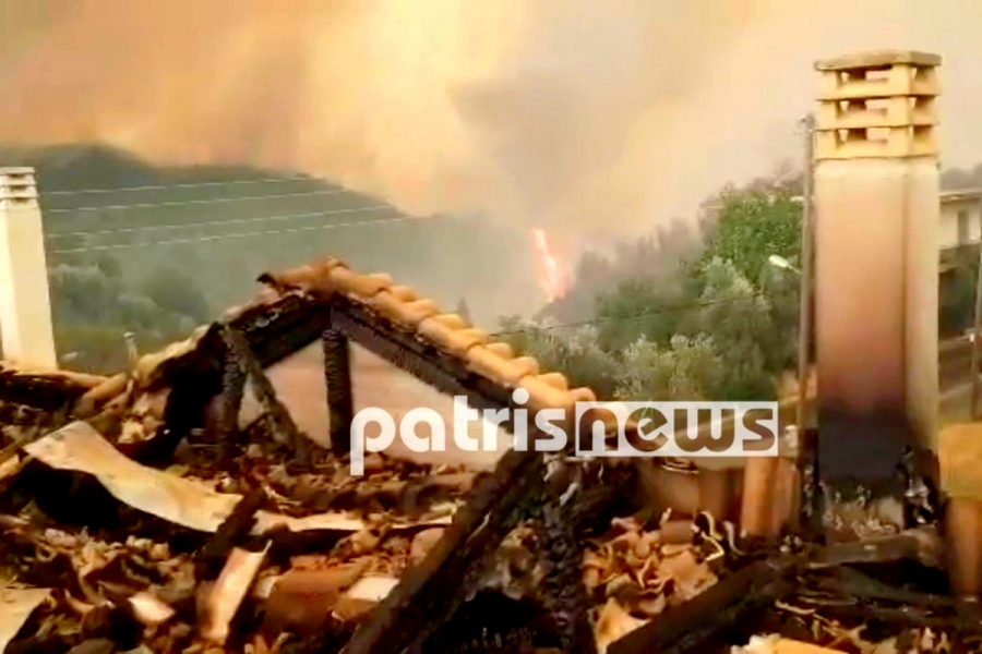 Φωτιά στην Ηλεία: Δύσκολη η κατάσταση σε Δούκα και Μηλιές – Μάχη με τις αναζωπυρώσεις στη Νεμούτα (βίντεο, εικόνες)