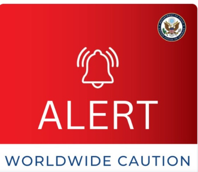 Παγκόσμια ταξιδιωτική οδηγία των ΗΠΑ - «Προσοχή για τρομοκρατικές επιθέσεις, να είστε σε επαγρύπνηση»