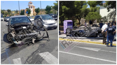 Τροχαίο δυστύχημα στη Λεωφόρο Μαραθώνος, ένας νεκρός και ένας σοβαρά τραυματισμένος (εικόνες)
