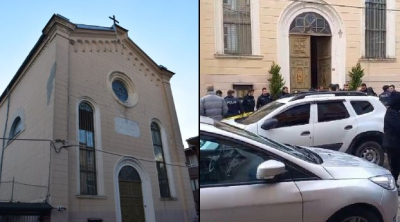 Τουρκία: Καρέ - καρέ η στιγμή που οι κουκουλοφόροι πυροβολούν μέσα στην εκκλησία