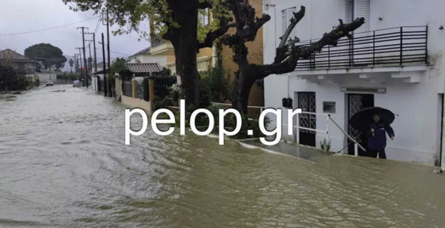 Πλημμύρισαν σπίτια στην Αχαΐα: Τέσσερα άτομα απεγκλωβίστηκαν, εγκλωβισμένες οι καλόγριες στην Ι.Μ. Αγίας Μαρίτσας (βίντεο)