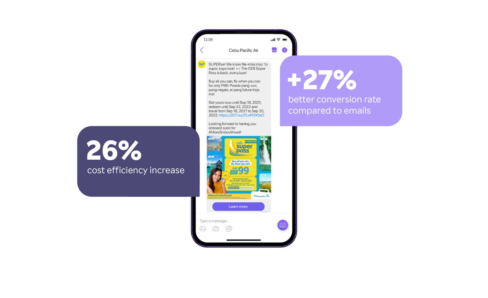 Cebu Pacific using Viber Business Messages to drive sales