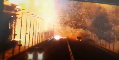 Κριμαία: Συγκλονιστικό βίντεο-ντοκουμέντο από τη στιγμή της έκρηξης του βυτιοφόρου στη γέφυρα