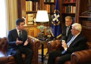 Για το Προσφυγικό συζήτησε ο Παυλόπουλος με τον Τσέχο Πρόεδρο της Βουλής των Αντιπροσώπων