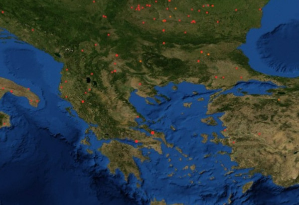 Φωτιά τώρα LIVE - Δείτε μέσα από διαδραστικό χάρτη τις πυρκαγιές που βρίσκονται σε εξέλιξη