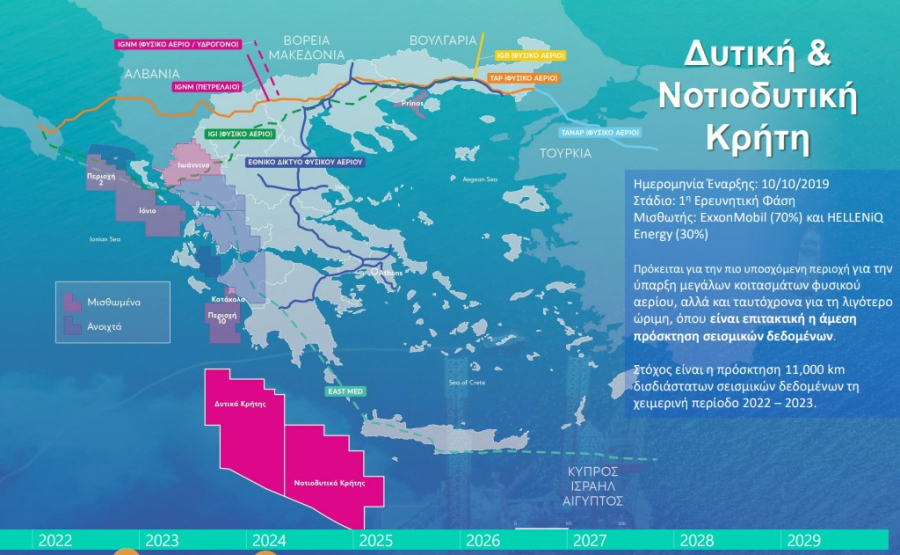 Που βρίσκονται τα 2 θαλάσσια οικόπεδα που η Exxonmobil θα ερευνήσει για φυσικό αέριο, οι πρώτες εκτιμήσεις