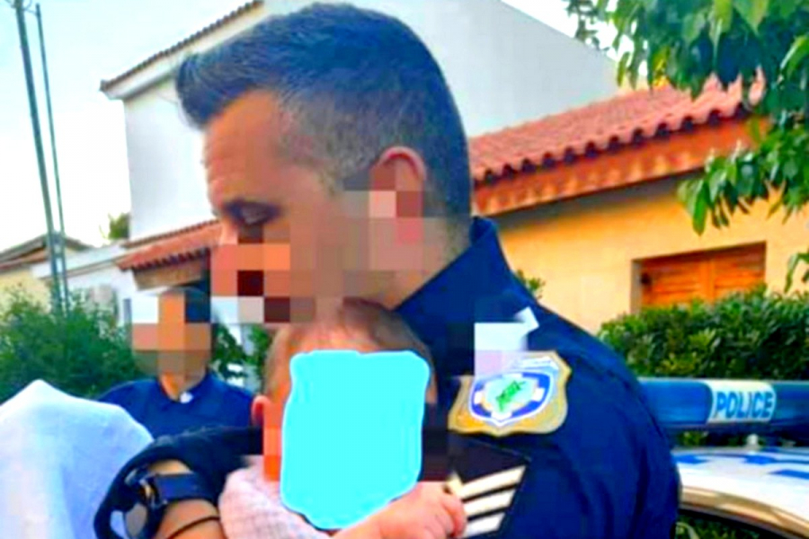 Γλυκά Νερά: Συγκλονιστική ανάρτηση από τον αστυνομικό που είχε πάρει αγκαλιά το μωρό της Καρολάιν (βίντεο, εικόνες)