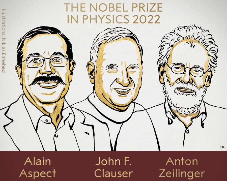 Στους Αλέν Ασπέ, Τζον Κλάουζερ και Άντον Τσάιλινγκετο το Νόμπελ Φυσικής 2022
