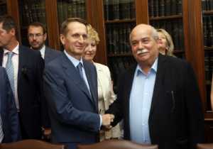 Στην ανάγκη ενίσχυσης των σχέσεων Ελλάδας - Ρωσίας συμφώνησαν Βούτσης - Ναρίσκιν