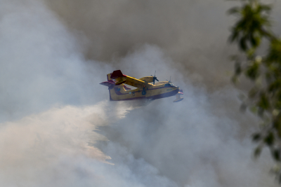Φωτιές: Συνεχίζεται η μεγάλη επιχείρηση στη Δαδιά -Ενεργό μέτωπο στη Λέσβο προς Βρίσα