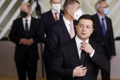 Ουκρανία: Ο Ζελένσκι δεν βλέπει ως πιθανό το ενδεχόμενο ευρείας σύρραξης με τη Ρωσία