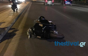 Σοβαρό τροχαίο στη Θεσσαλονίκη: Ταξιτζής χτύπησε μοτοσικλετιστή και τον εγκατέλειψε