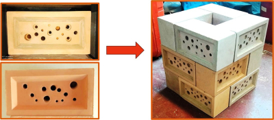 Πώς ένα τούβλο μετατρέπεται σε οικοδομικό βιότοπο για μέλισσες