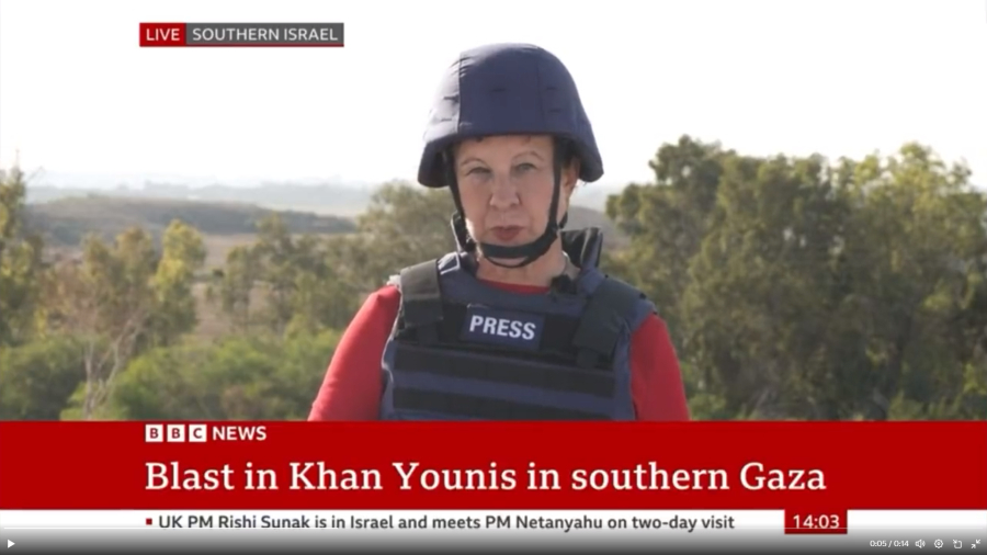 «Έρχονται ρουκέτες», τρέχει να σωθεί δημοσιογράφος του BBC σε live μετάδοση