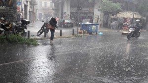 Διακοπή κυκλοφορίας στη Ν.Ε.Ο. Θεσσαλονίκης-Κιλκίς λόγω των έντονων βροχοπτώσεων