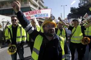 Στην Αθήνα οι μεταλλωρύχοι ζητώντας την διασφάλιση της εργασίας τους