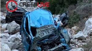 Τροχαίο στο Ρέθυμνο: Τα παιδιά και η μητέρα σώθηκαν επειδή πετάχτηκαν από το αυτοκίνητο