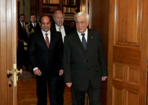 Με τον Προκόπη Παυλόπουλο συναντάται ο πρόεδρος της Αιγύπτου