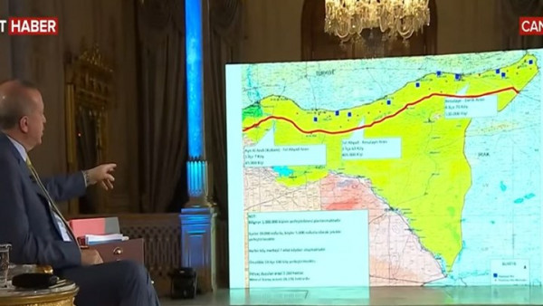 Νέα πρόκληση Ερντογάν: «Διαφήμισε» χάρτες με τα σχέδιά του για την ανατολική Μεσόγειο (video)