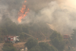 Φωτιά στην Αμαλιάδα: Σε πλήρη εξέλιξη η πυρκαγιά, κρίσιμες οι επόμενες ώρες