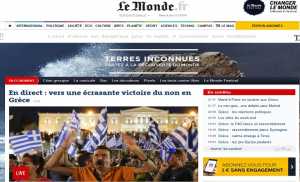 Monde: «Η τύχη της Ευρώπης περνάει μέσα από την Αθήνα»