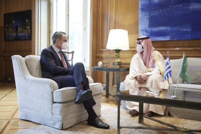 Συνάντηση Μητσοτάκη με τον Υπουργό Πολιτισμού της Σαουδικής Αραβίας: «Έχουμε πολλά να συζητήσουμε»