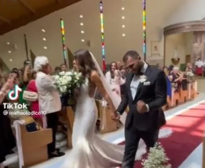 Άμα είσαι ποδοσφαιρόφιλος... Γαμπρός πανηγυρίζει γκολ της Μίλαν την ώρα του γάμου του (βίντεο)