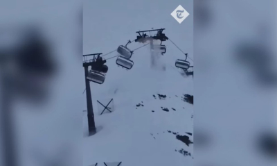 Ιταλία: Θυελλώδεις άνεμοι πήγαν να αναποδογυρίσουν λιφτ σε χιονοδρομικό