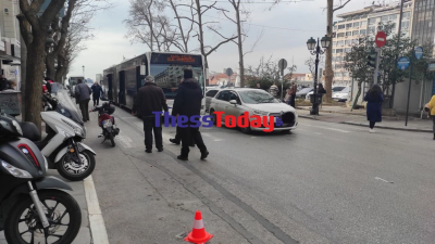 Θεσσαλονίκη: Τροχαίο με λεωφορείο του ΟΑΣΘ, μια τραυματίας
