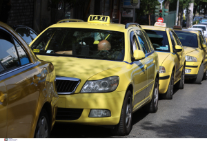 Πορεία διαμαρτυρίας των οδηγών Ταξί στο κέντρο της Αθήνας