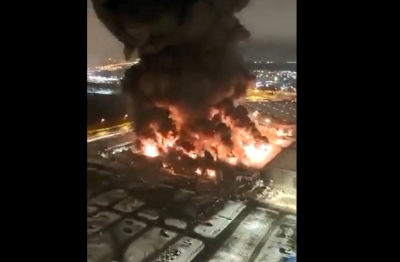 Τεράστια πυρκαγιά σε εμπορικό κέντρο της Μόσχας -Δείτε βίντεο