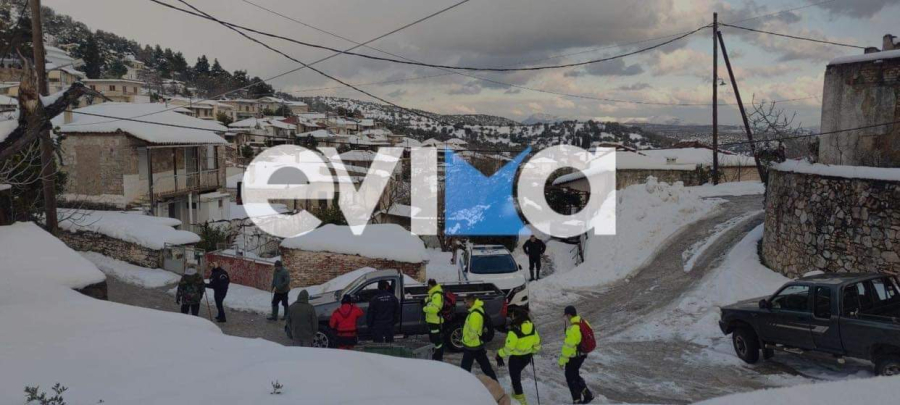Συναγερμός στη Εύβοια: Αγνοείται άνδρας σε οικισμό με 60 πόντους χιόνι