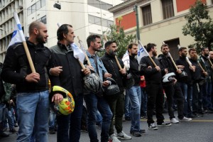 Αντιφασιστική πορεία στο κέντρο της Αθήνα