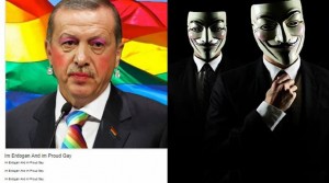 Οι Anonymous Greece «στόλισαν» τον Ερντογάν… με ροζ σκιά, ρουζ και σκουλαρίκια