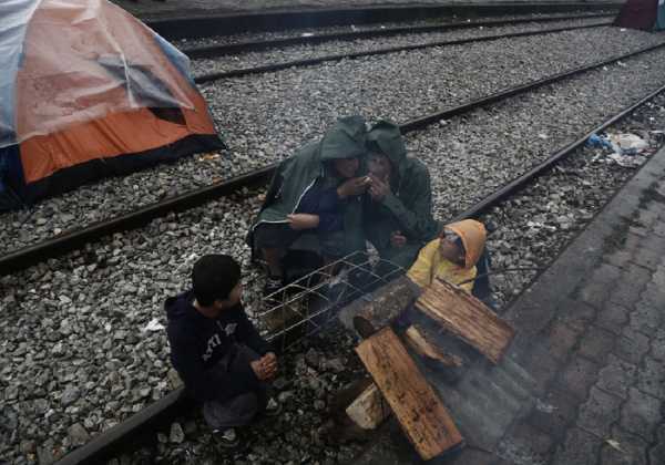 Εικόνες Ειδομένης λόγω κακοκαιρίας σε καταυλισμούς προσφύγων στη Χίο