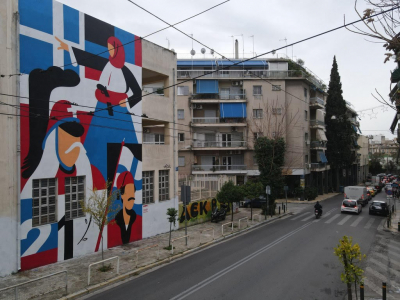 Δύο νέες τοιχογραφίες εμπνευσμένες από την Ελληνική Επανάσταση σε δημοτικά σχολεία της Αθήνας (εικόνες)