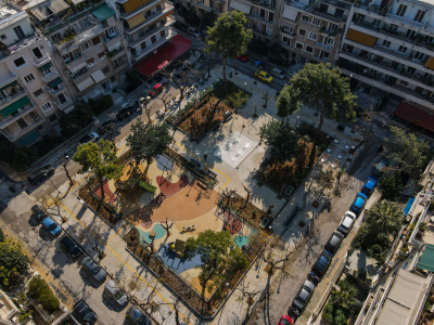 Δήμος Αθηναίων: Ολοκληρώθηκε η ανάπλαση της ιστορικής πλατείας Καλλιγά (Καραμανλάκη) στα Κάτω Πατήσια
