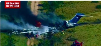 ΗΠΑ: Συνετρίβη αεροπλάνο στο Τέξας - Συγκλονιστικές εικόνες (βίντεο)