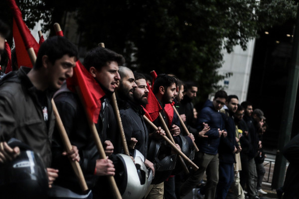 Συλλαλητήριο φοιτητών στο κέντρο της Αθήνας κατά του νομοσχεδίου για την Παιδεία (pics)