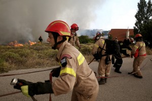 Σε ύφεση η πυρκαγιά στις Σέρρες