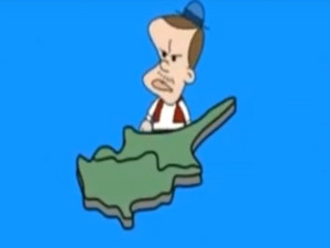 Ο Ερντογάν «κόβει» την Κύπρο, το προκλητικό βίντεο - καρτούν
