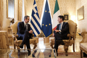 Ιταλία: Συνάντηση Μητσοτάκη - Κόντε - Συμφωνία συνεργασίας στην ενέργεια