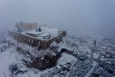 Κακοκαιρία «Μπάρμπαρα»: Τι ώρα θα χιονίσει στην Αττική και στο Κέντρο της Αθήνας