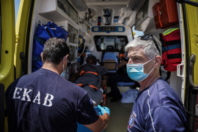 Τρεις εγκαυματίες στο «Γεώργιος Γεννηματάς» από την φωτιά στην Πεντέλη