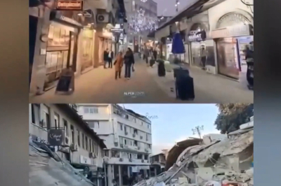 Σεισμός Τουρκία: Καταστράφηκε η ιστορική αγορά της Αντιόχειας -Viral το βίντεο που δείχνει το πριν και το μετά